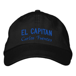 Persoonlijke El Capitan Spaanse Blauwe Visvangst Geborduurde Pet