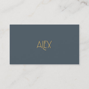 Persoonlijke Elegant Art Deco Gold Alex Visitekaartje