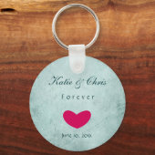 Persoonlijke Elegant Forever bruiloft keepomwille Sleutelhanger (Voorkant)