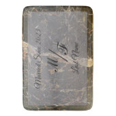 Persoonlijke Elegant Marble Badmat (Voorkant Verticaal)