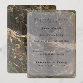 Persoonlijke Elegant Marble Kaart (Voorkant / Achterkant)