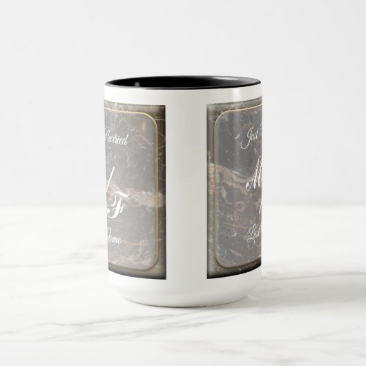 Persoonlijke Elegant Marble Mok (Midden)