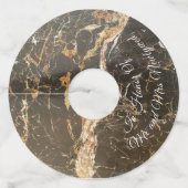Persoonlijke Elegant Marble Wijnglaslabel (Voorkant)