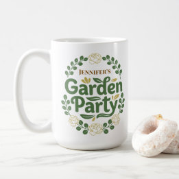 Persoonlijke Elegante Botanische Tuinfeestkrans Koffiemok
