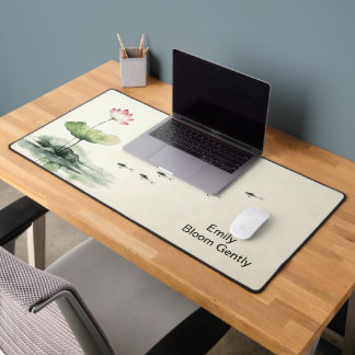 Persoonlijke Elegante Eenvoudige Moderne Lotus Vis Bureaumat