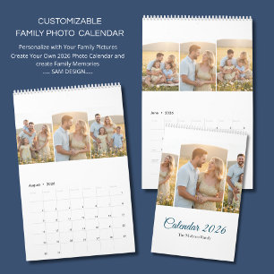 Persoonlijke Elegante Gezinsherinneringen Muurkale Kalender