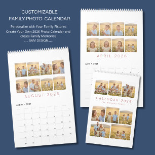 Persoonlijke Elegante Gezinsherinneringen Muurkale Kalender