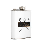 Persoonlijke Elegante Klassieke Goud en Zwart Heupfles (Rechts)