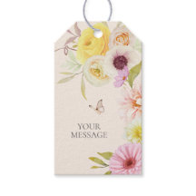 Persoonlijke Elegante Lente Bloemen Gift Tag