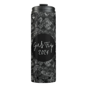 Persoonlijke Elegante Meisjesreis Nep Glitter Foli Thermosbeker