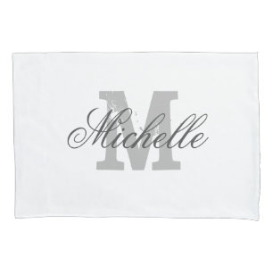 Persoonlijke elegante monogram decor kussenhoes