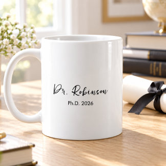 Persoonlijke Elegante Scriptie PhD Afstudeermok Koffiemok