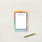 Persoonlijke elegante Waterverf Post-it® Notes (Op bureau)