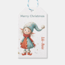Persoonlijke Elf Cadeautags | Noordpool Kerstmis
