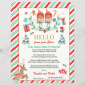 Persoonlijke Elves Return Letter Elf Holiday Card (Voorkant / Achterkant)