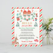 Persoonlijke Elves Return Letter Elf Holiday Card (Staand voorkant)