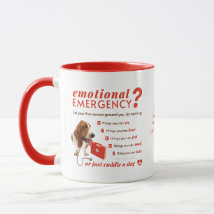 Persoonlijke emotionele eerste hulp - Bassett Dog Mok