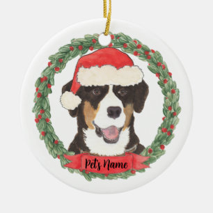 Persoonlijke Entlebucher Sennenhond Keramisch Ornament
