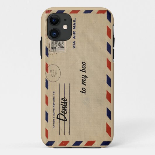 persoonlijke envelop voor luchtpost Case-Mate iPhone case (Achterkant)