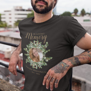 Persoonlijke Eucalyptus FotoMemorial T-Shirt