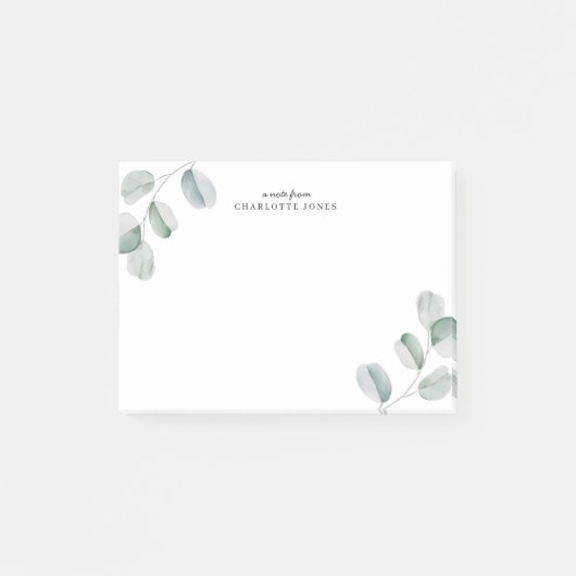 Persoonlijke Eucalyptus Post-it® Notes (Voorkant)