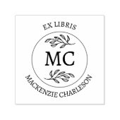 Persoonlijke Ex Libris Bibliotheek van Monogram Bo Zelfinktende Stempel (Design)