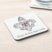 Persoonlijke expressie van Fleur de Lis Drankjes Onderzetter (Linkerzijde)