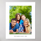 Persoonlijke familie foto- en naamprint poster (Voorkant)