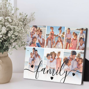 Persoonlijke familie fotocollage fotoplaat