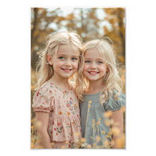Persoonlijke familie premium satijnen foto-afdruk foto afdruk