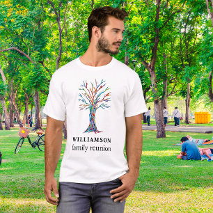 Persoonlijke familiebijeenkomst Familiestamboom T-shirt