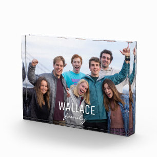 Persoonlijke familiefoto fotoblokken