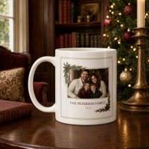 Persoonlijke familiefoto Kerstmug