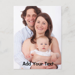 Persoonlijke familiefoto op maat briefkaart