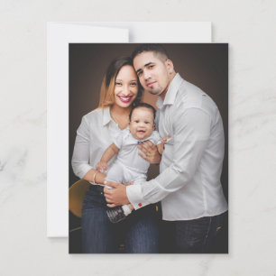 Persoonlijke familiefoto op maat briefkaart