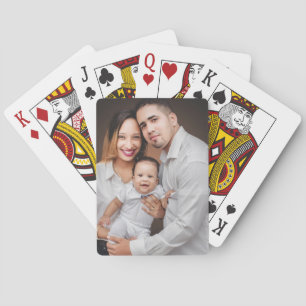 Persoonlijke familiefoto op maat pokerkaarten