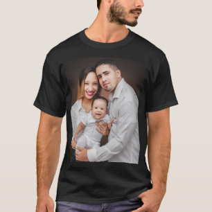 Persoonlijke familiefoto op maat t-shirt