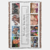 Persoonlijke familiefoto's deken (Voorkant Verticaal)