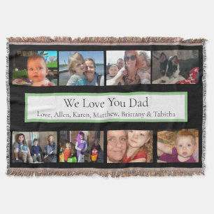 Persoonlijke familiefoto's   Giften voor papa Deken
