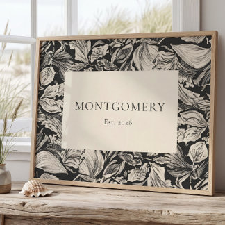 Persoonlijke familienaam poster boerderij decorati