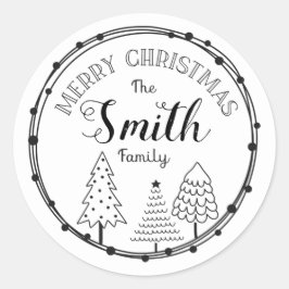 Persoonlijke familienaam sticker decoratie