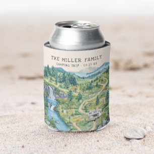 Persoonlijke familiereünie camping roadtrip blikjeskoeler