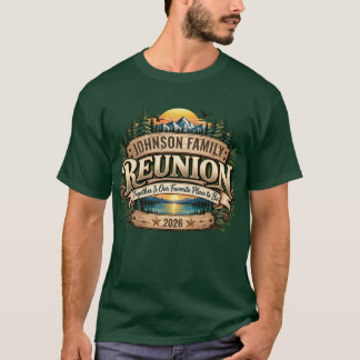 Persoonlijke Familiereünie Rustieke Bergmeer T-shirt