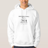 Persoonlijke familievakantie hoodie (Voorkant)