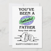 Persoonlijke Fantastische Vaderdag kaart (Voorkant)