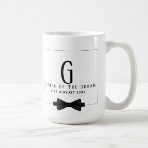 Persoonlijke 'Father of The Groom' Monogramma Vlin Koffiemok