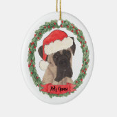 Persoonlijke Fawn Mask Boxer Keramisch Ornament (Rechts)