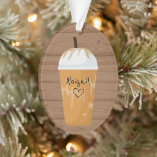 Persoonlijke feestdag in koffie met Trendy Iced Ornament