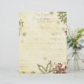 persoonlijke feestelijke briefhoofd ontwerp (Staand voorkant)