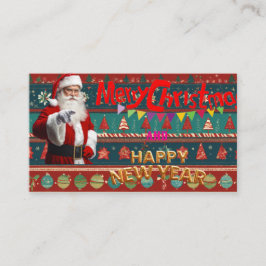 Persoonlijke feestelijke wensen visitekaartje